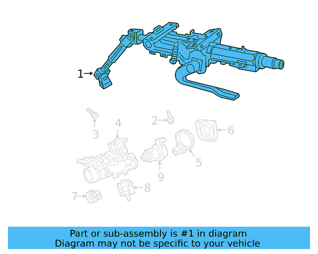 Steering Column 3QF-419-490-A