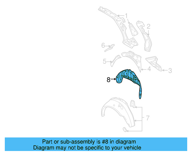 Inner Wheelhouse 1J9-803-421-E