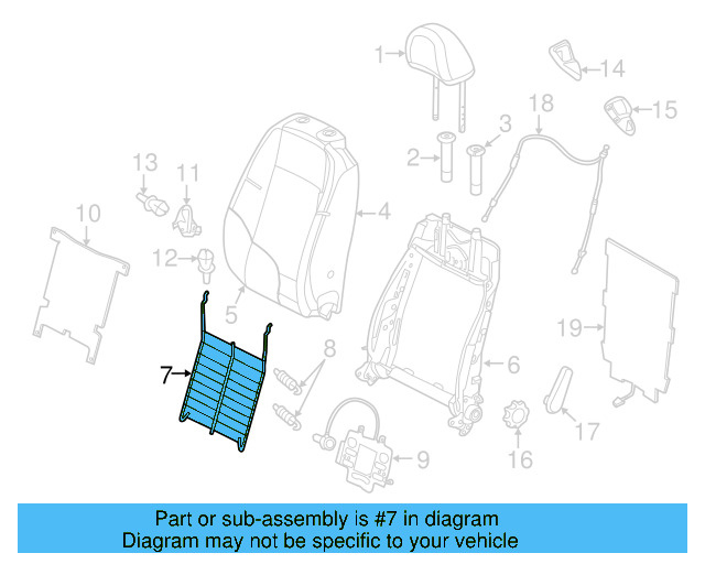 Seat Cushion Spring 5N0-881-703 - View 9