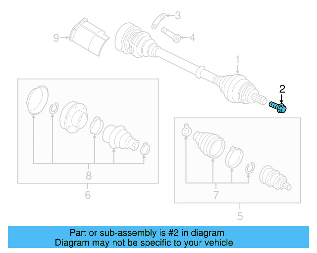 Axle Bolt WHT-005-437-A - View 84