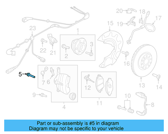 Disc Brake Caliper Bracket Mounting Bolt N-910-849-01 - View 6