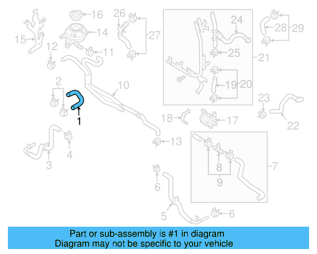 Reservoir Hose 7P6-122-109-F