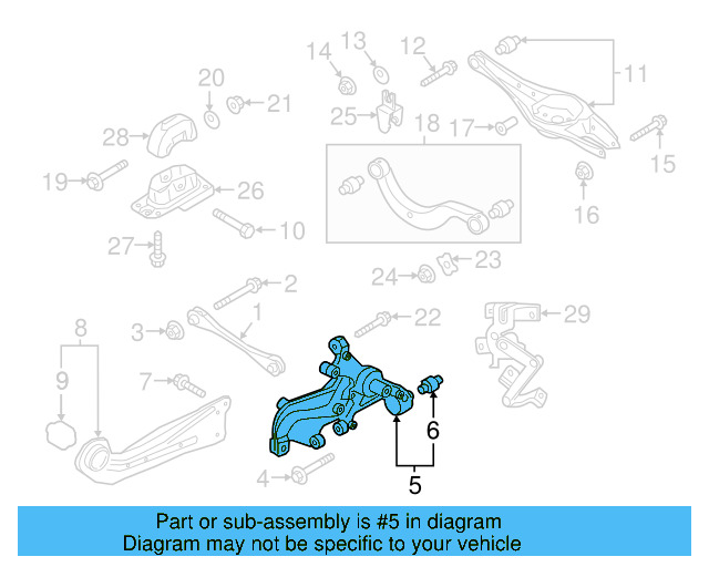 Lower Control Arm Mount Bolt N-106-405-01 - View 68