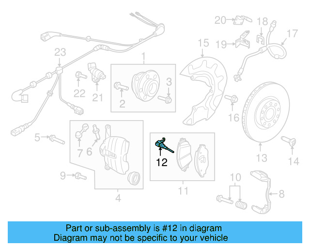 Wear Indicator 8V0-615-437 - View 20