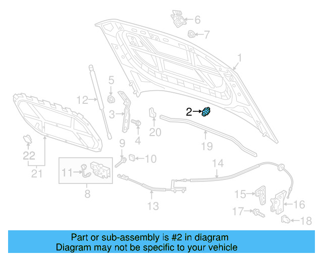 Hood Bumper 3CN-823-500 - View 5