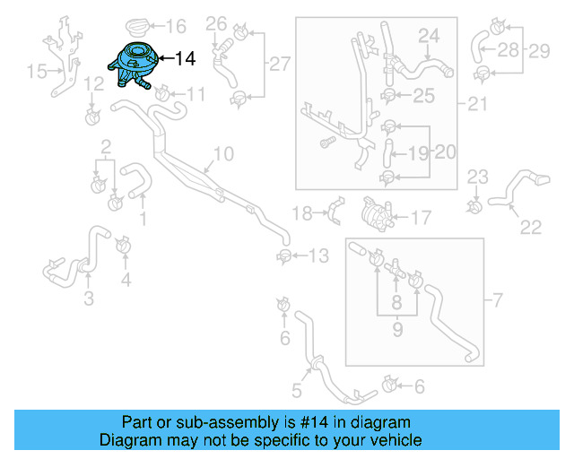 Reservoir Tank 1S0-121-407-J