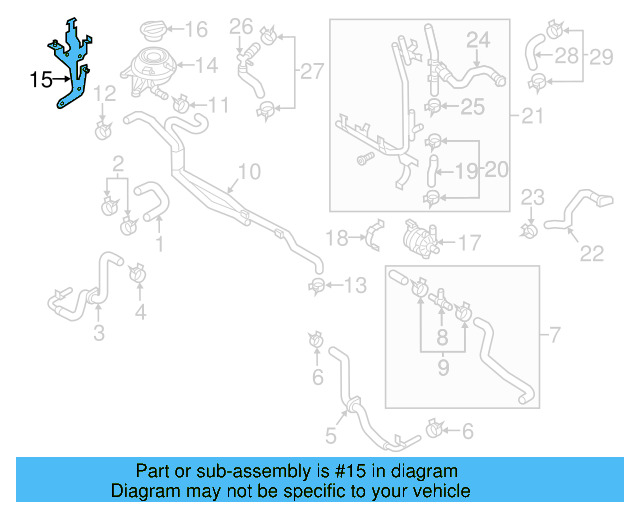 Reservoir Tank Bracket 7P6-121-409 - View 2