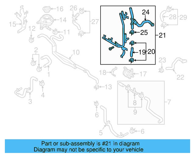 Water Manifold 7P0-121-070-AB - View 11