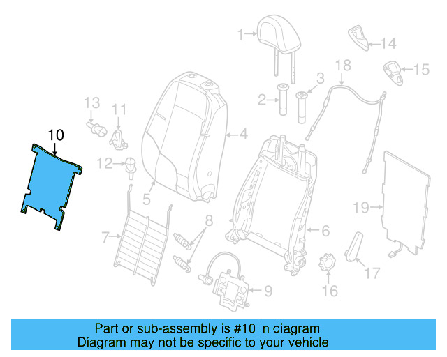 Seat Back Panel 5N0-881-989-D - View 13