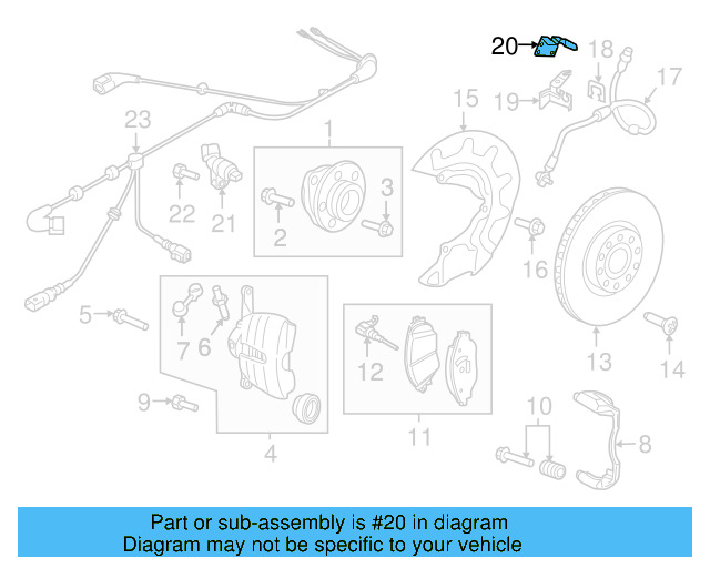 Brake Hose Bracket 5Q0-611-846-B - View 29
