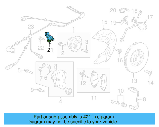 Rear Speed Sensor WHT-003-861-B - View 9