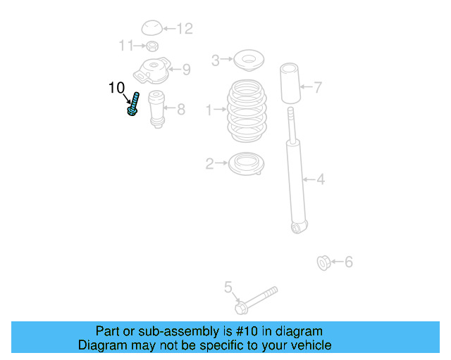 Shock Mount Bolt N-906-484-02 - View 64