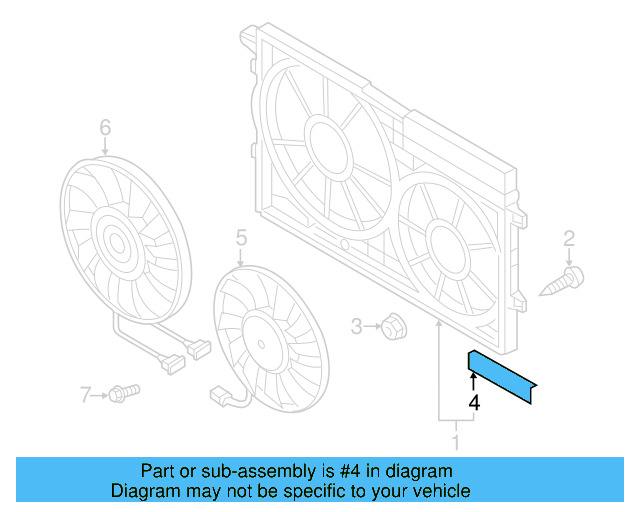 Radiator Shutter Assembly 1K0-121-223 - View 54