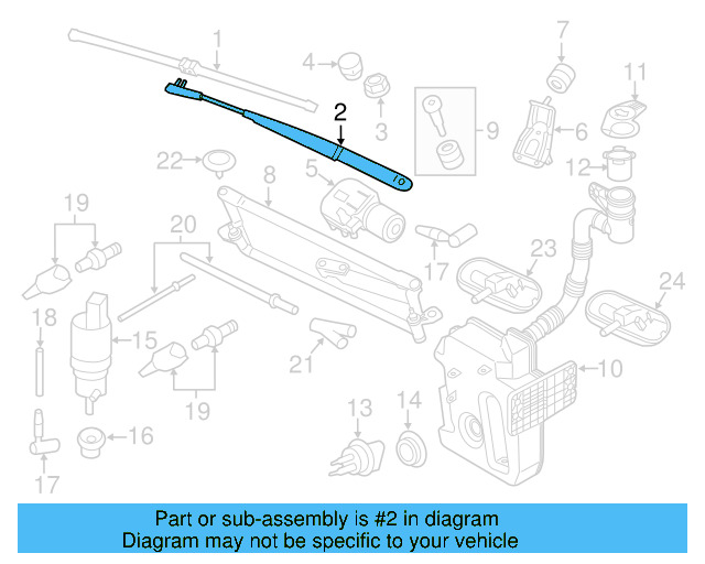 Wiper Arm 5C7-955-409-B