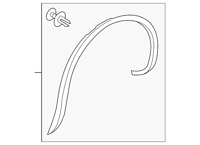 Wheel Opening Molding 7P6-854-819-B-9B9
