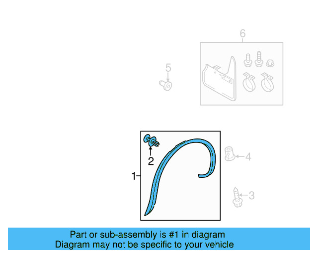 Wheel Opening Molding 7P6-854-820-B-9B9 - View 7