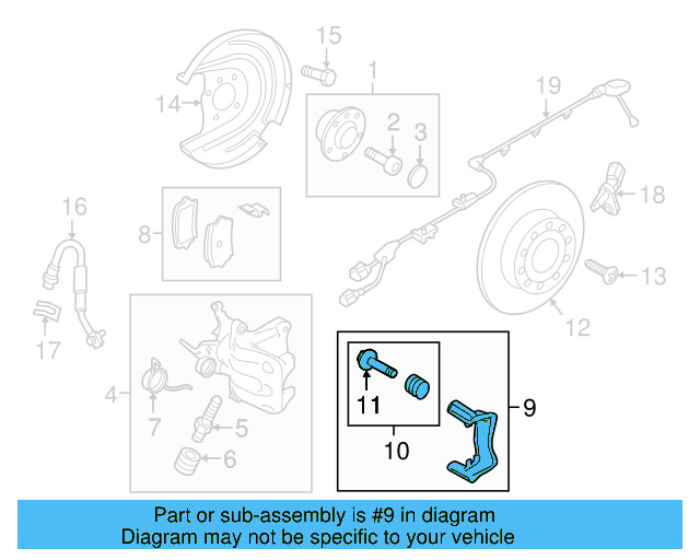 Caliper Mount 5Q0-615-425-B