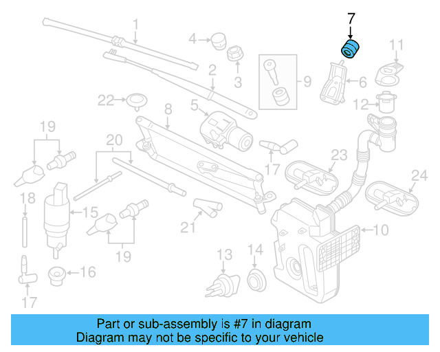 Mount Bracket Hardware Kit 3C0-998-754 - View 22