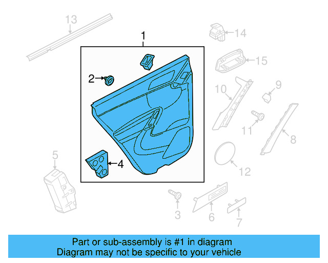 Door Trim Panel 5N0-867-211-G-XPJ