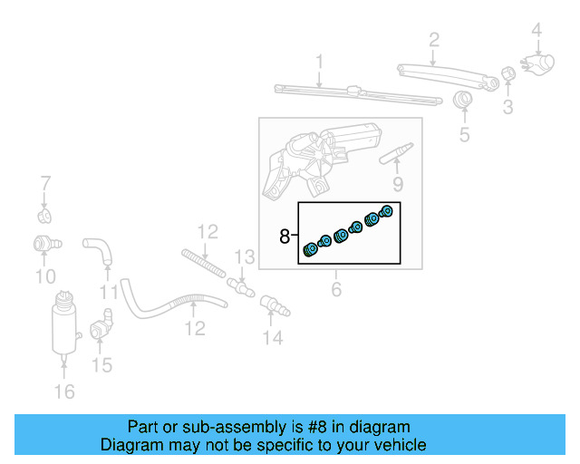 Wiper Motor Bushing Kit 3B9-998-754 - View 48