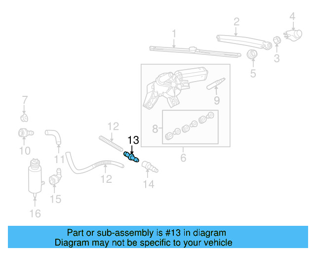 Windshield Washer Hose Connector 1J0-955-875-P - View 81