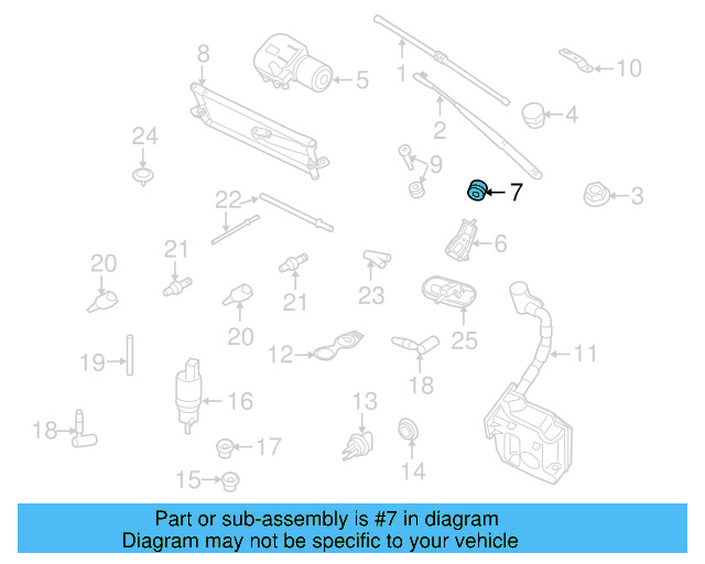 Bracket Grommet 1K0-955-493-A - View 17