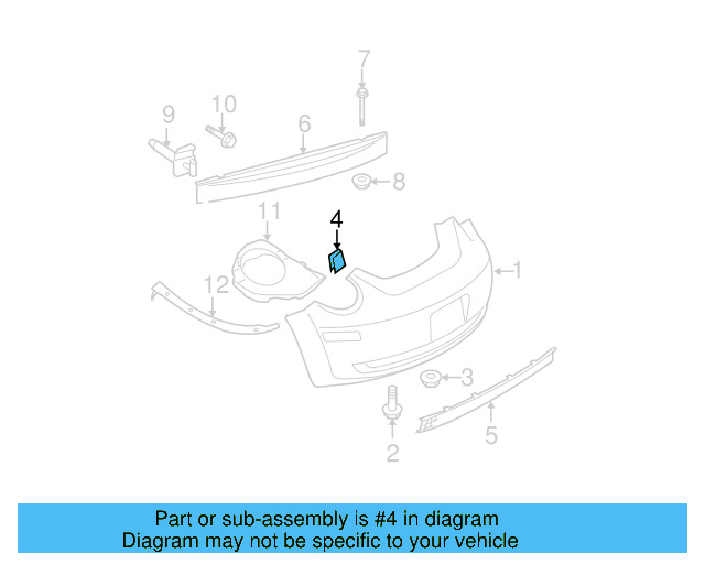 Bumper Cover Nut N-907-088-03 - View 13