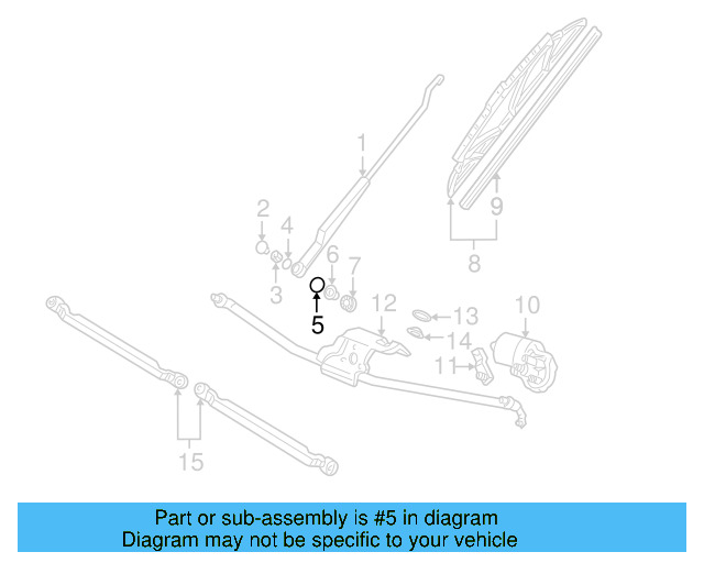 Wiper Arm Nut 7D0-955-243 - View 7