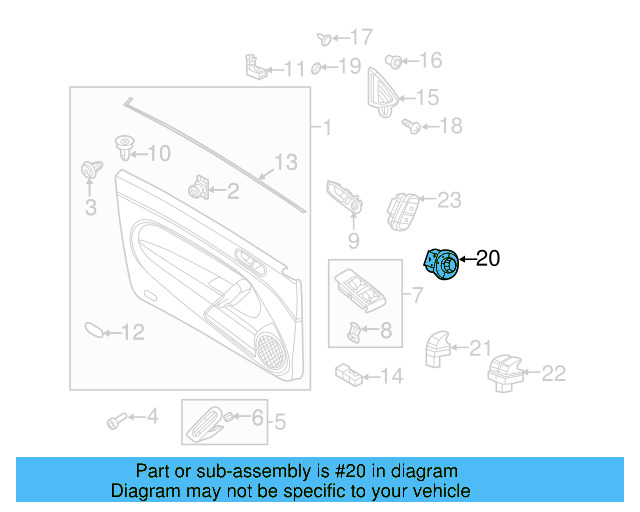 Mirror Switch 5C1-959-565-F-ICX