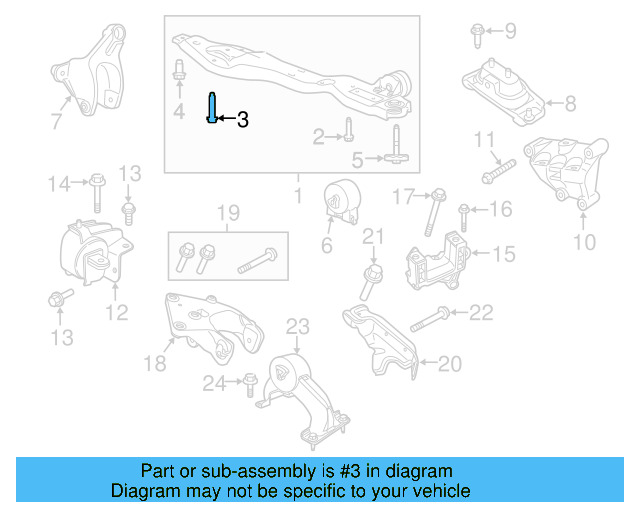 Lower Support Rear Bolt WHT-004-343 - View 6