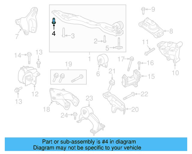 Lower Support Front Bolt WHT-004-368 - View 3