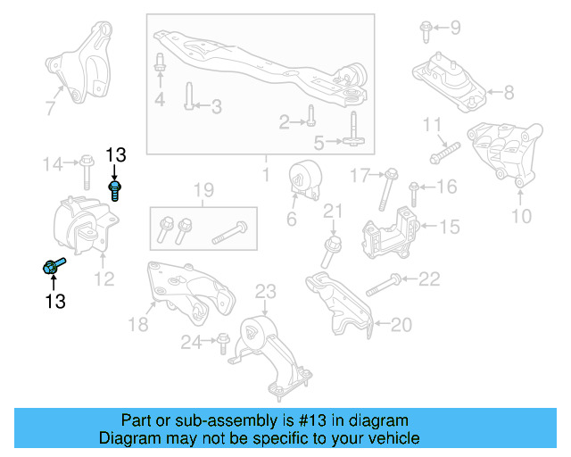Trans Support Bolt WHT-004-344 - View 19
