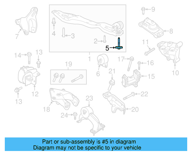 Lower Support Isolator 7B0-199-831 - View 7