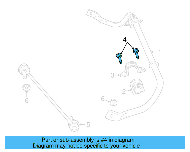 Bracket Bolt WHT-004-341 - View 3