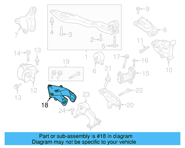 Engine Bracket 7B0-199-855-A