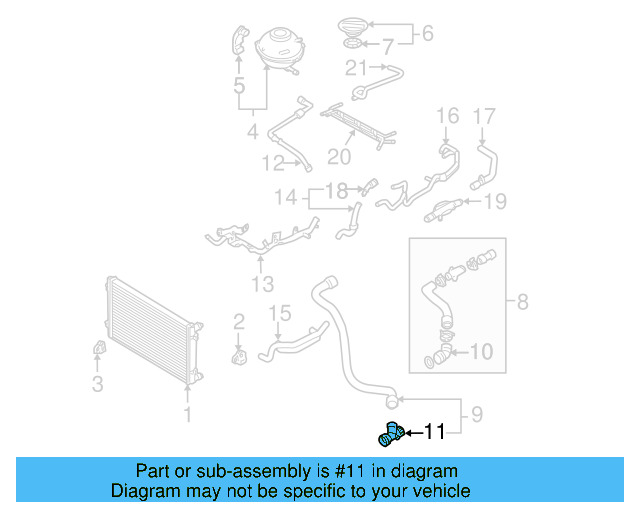 Adapter 1J0-122-291-G - View 17