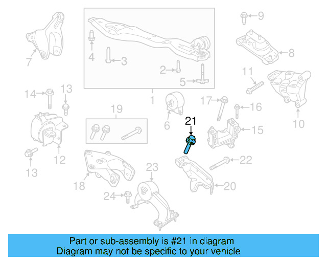 Heat Shield Bolt WHT-005-675 - View 2