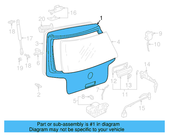 Lift Gate 1J6-827-025-G