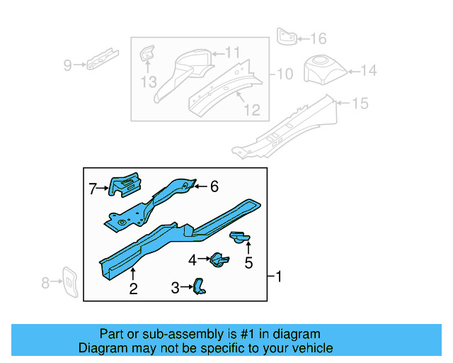 Rail Assembly 5C0-803-091-B - View 4