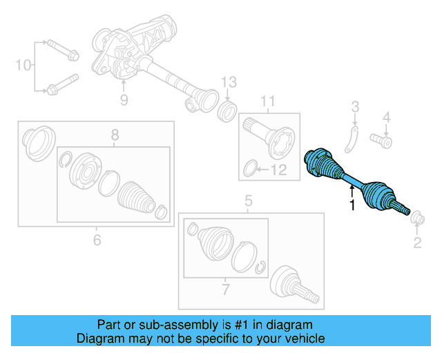 Axle Assembly 7P0-407-271-C