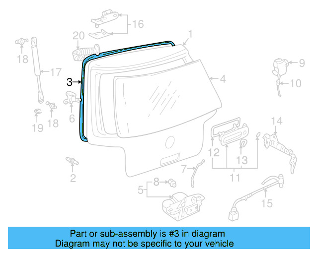 Weather 1J0-827-705-A - View 14