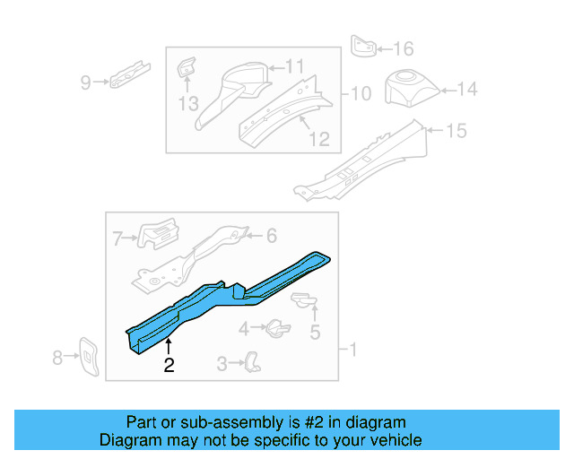 Lower Rail 1K0-803-105-C - View 14