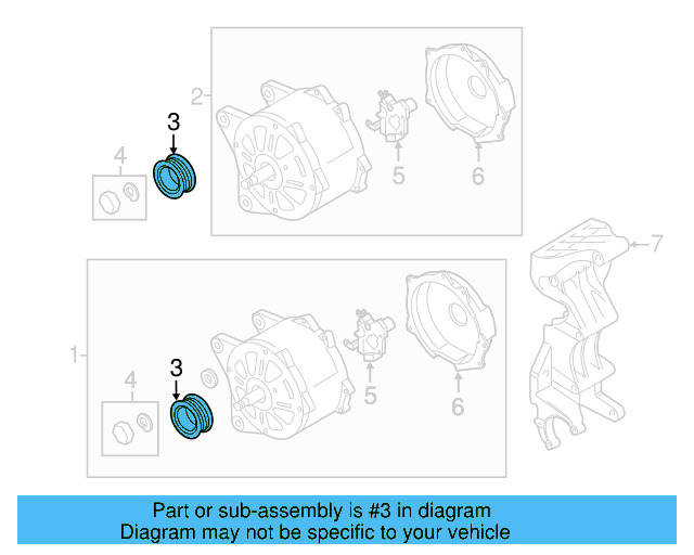 Alternator Pulley 021-903-119-L - View 6