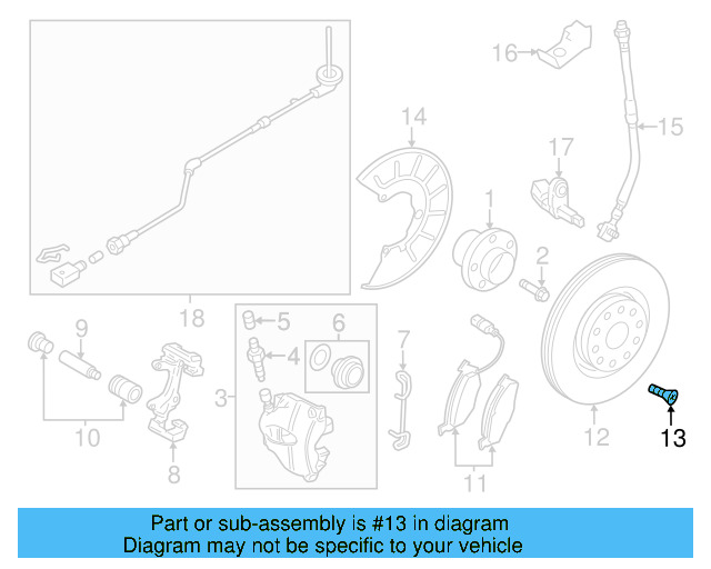 Bracket 1K0-611-846-B - View 57