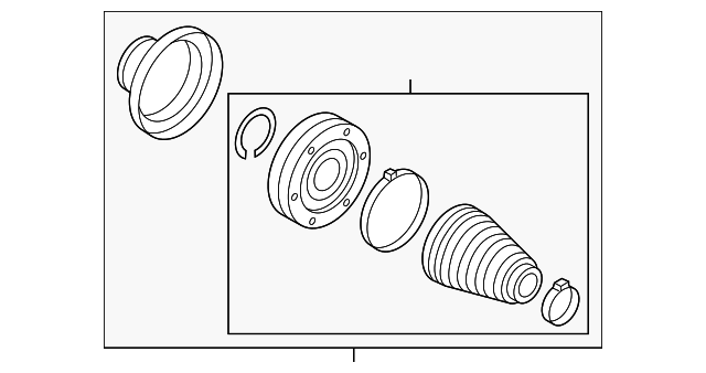 Inner Joint Assembly 7L0-498-103-A - View 8