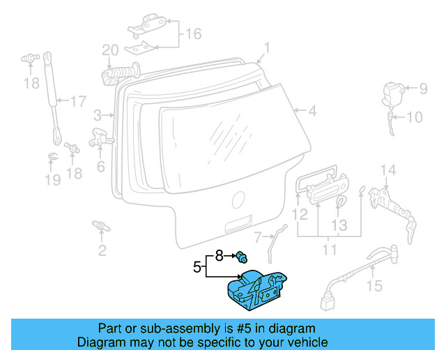 Lock 1J6-827-505-C-B41 - View 6