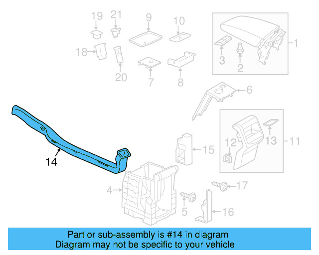 Instrument Panel Air Duct 1KM-819-805