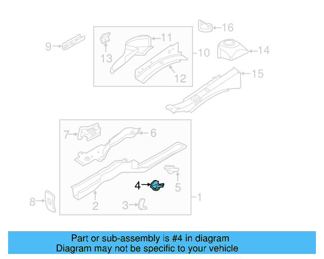 Front Retainer 5C0-803-128 - View 4
