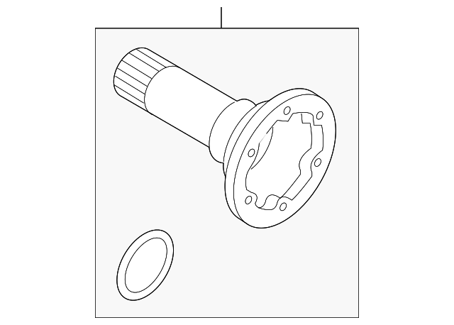 Output Shaft 0AA-409-271-E - View 3