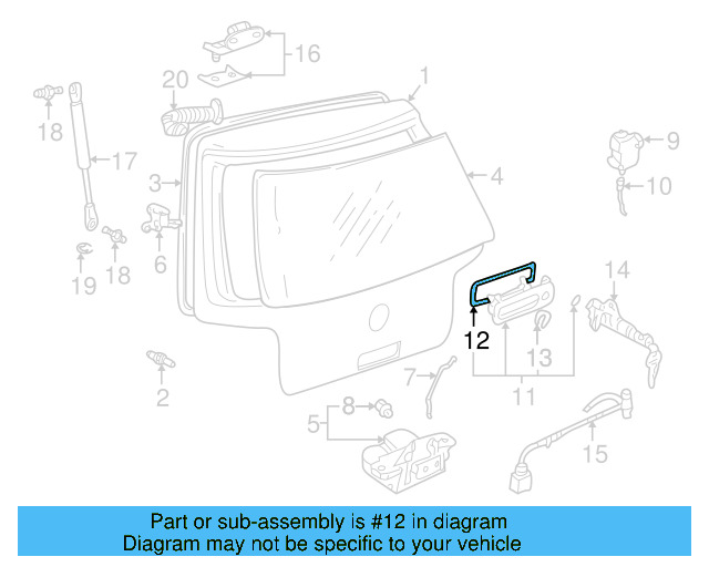 Handle Gasket 1J6-827-634 - View 6